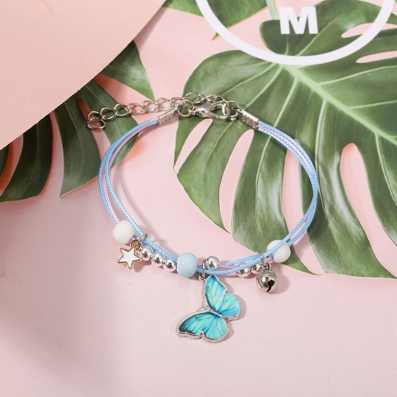 Pulsera De Mariposa Azul De Moda Al Por Mayor