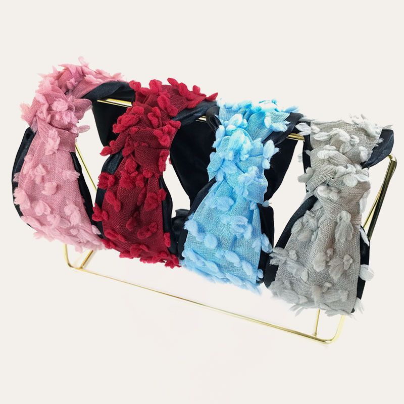 Korean Linen Color-blocking Knotted Headband