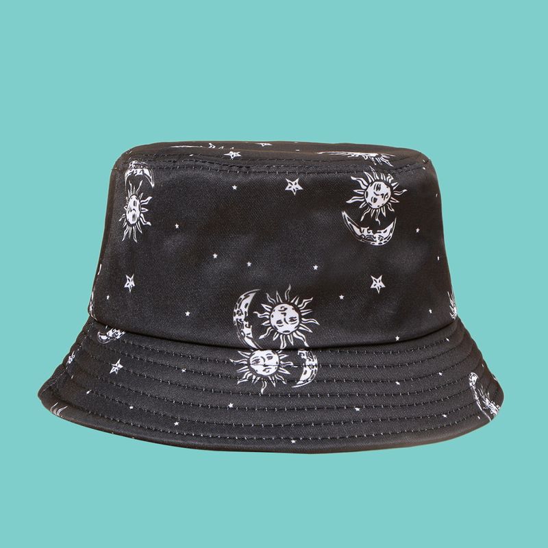 Sombrero De Pescador De Sombrilla De Ala Ancha Con Estampado De Moda
