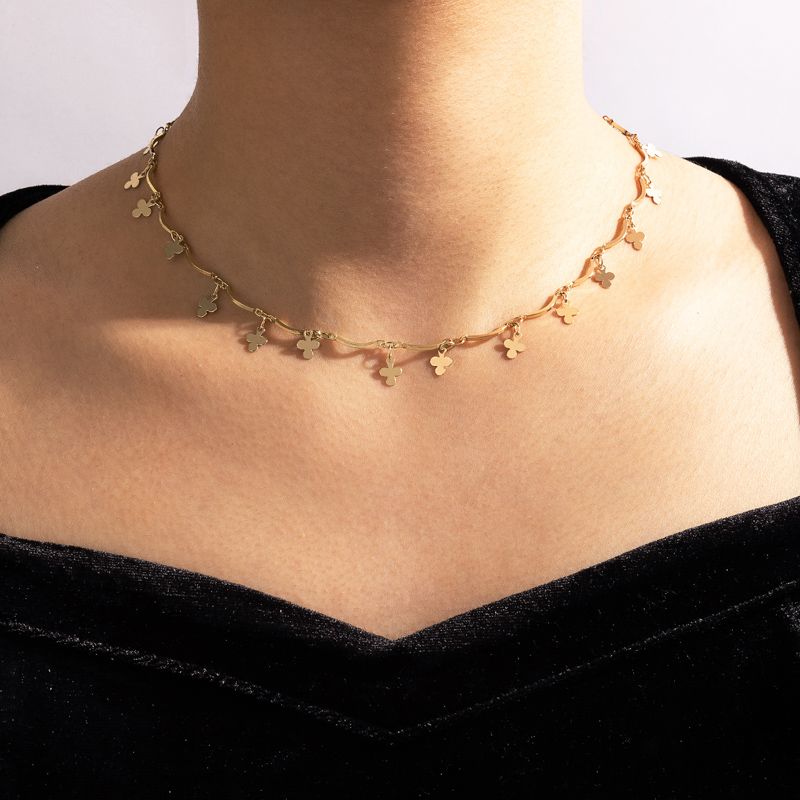 Bohemian Style Golden Simple Tassel Necklace