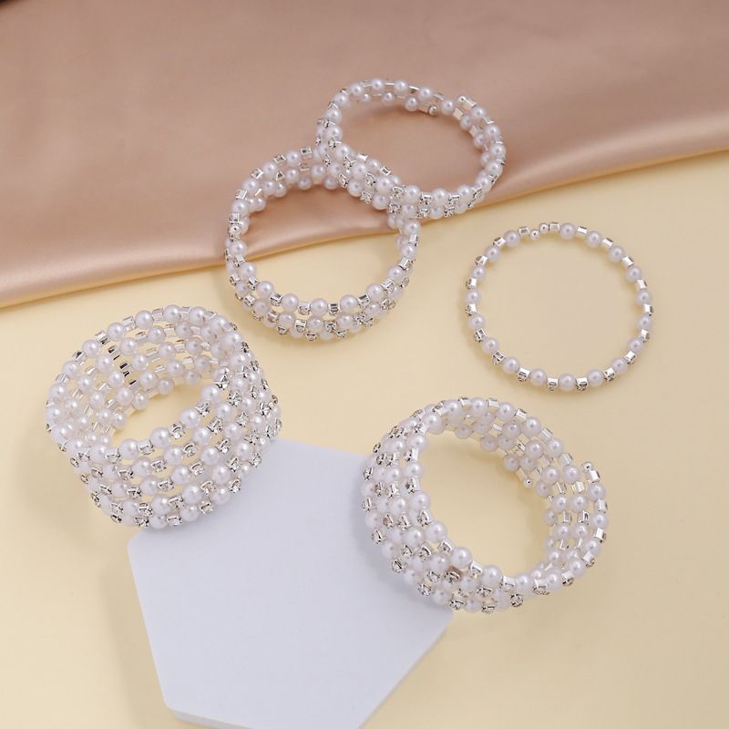 Nouveau Bracelet Élastique En Perles Multicouches