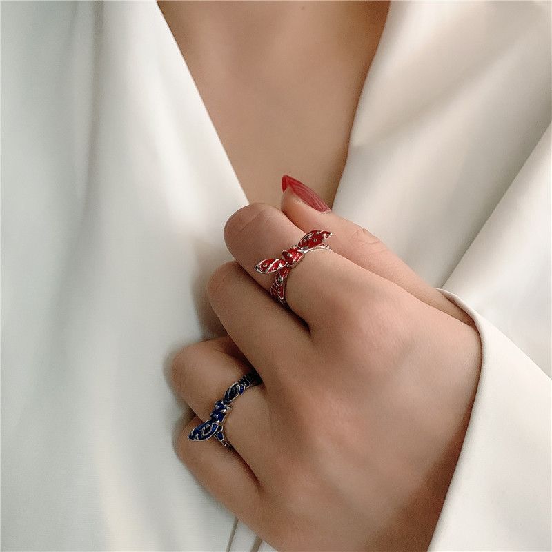 Fashion Paint Bow Knot Ring