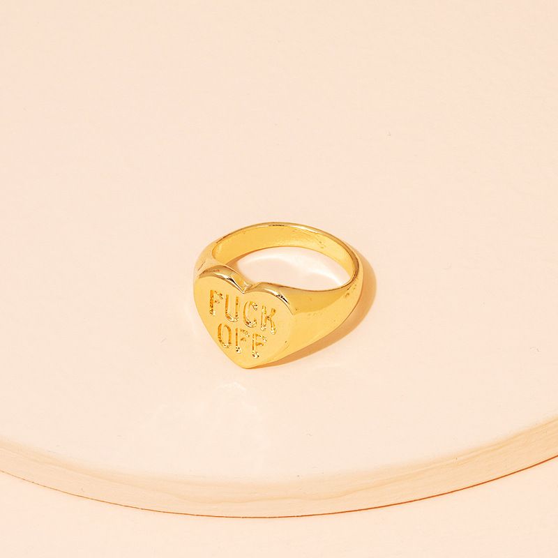 New Simple Fashion Letter Love Ring