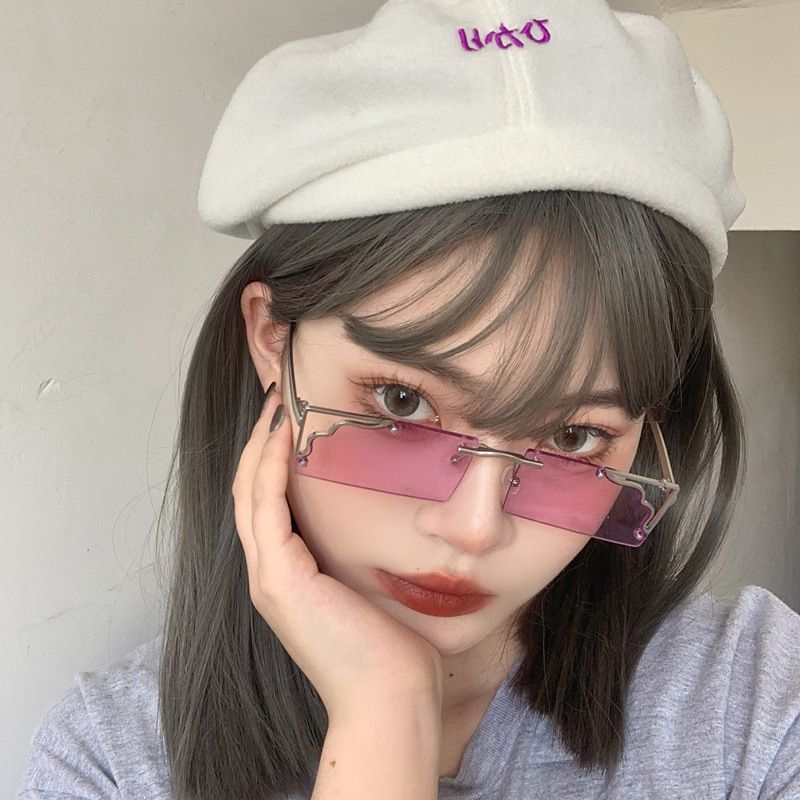 New Fashion Style Korea Corrugated Frame Sunglasses