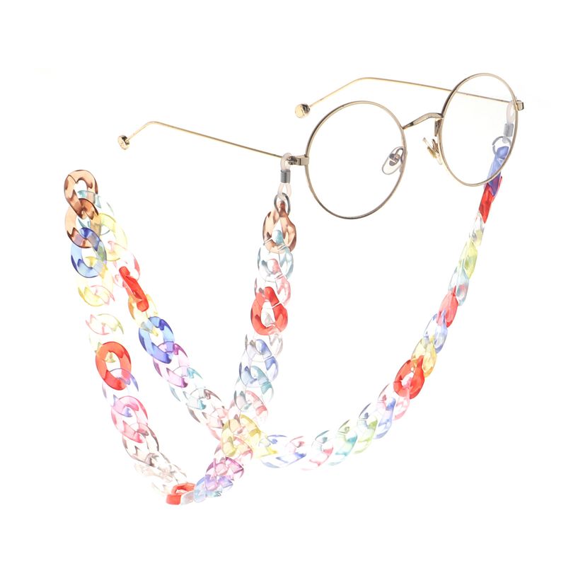 Fashion Transparent Color Glasses Chain