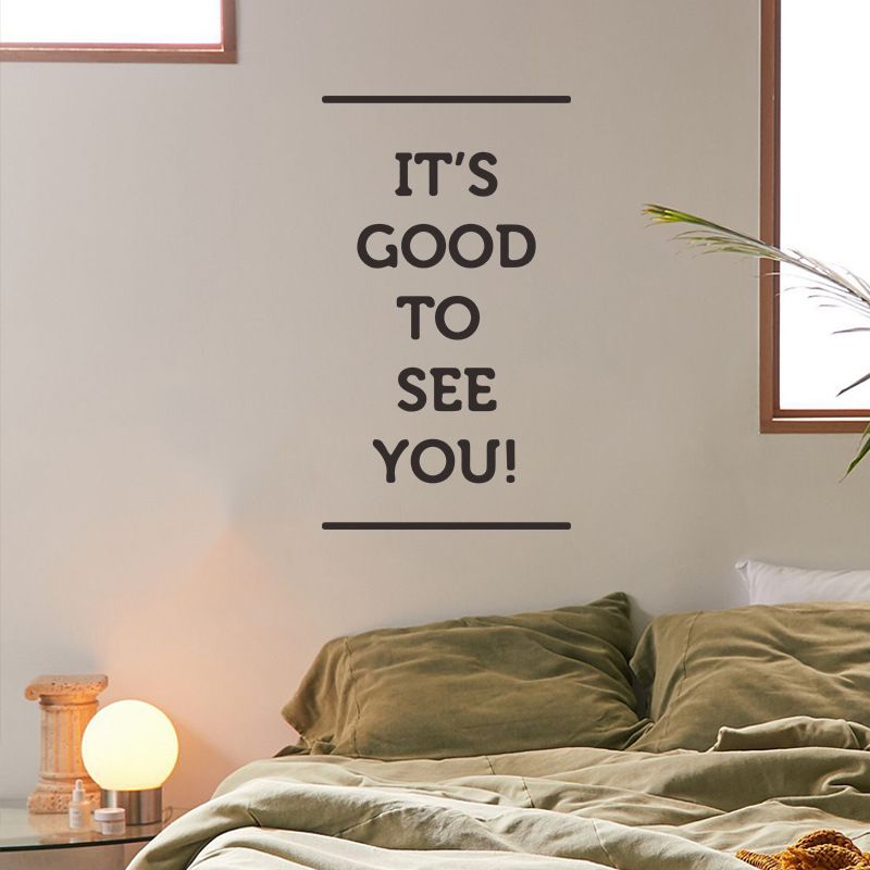 Einfache Englische Slogan Schlafzimmer Veranda Wandaufkleber