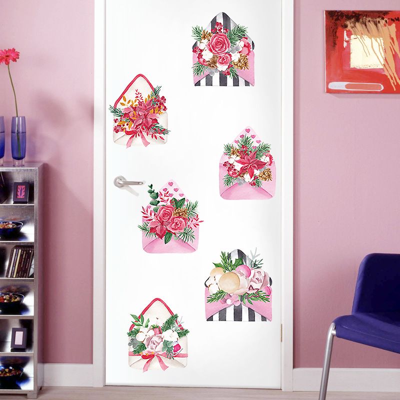 Creative Flower Envelope Diy Bedroom Wall Stickers