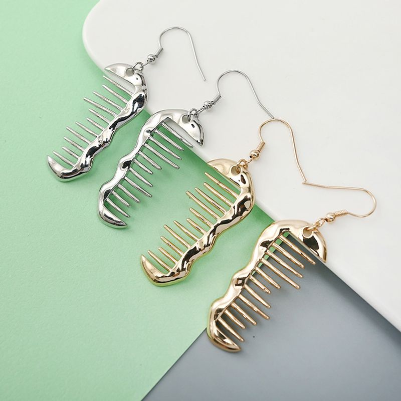 Fashion Comb Alloy Earrings Wholesale