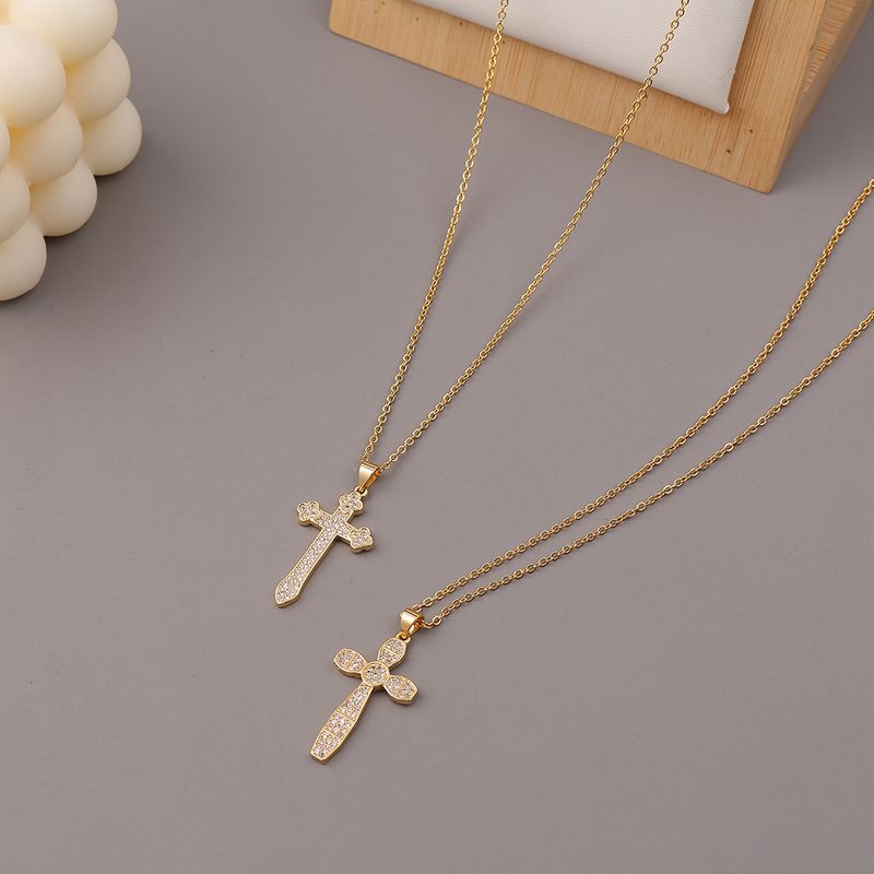 Vente En Gros Collier Pendentif Croix De Mode