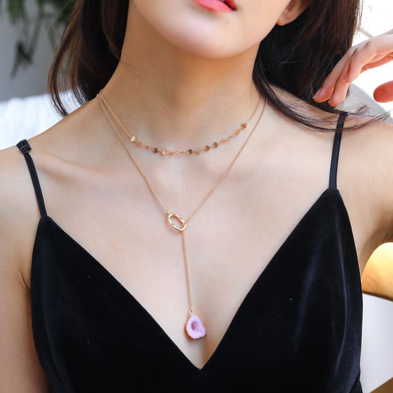 Fashion Simple Style Double-layer Necklace