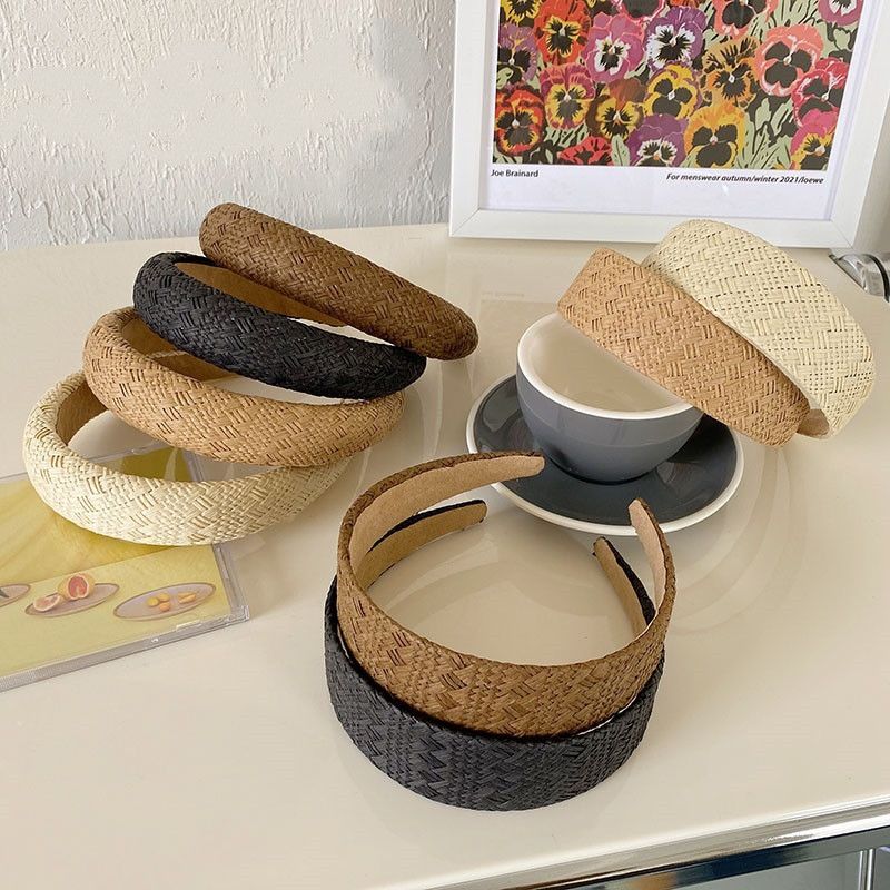 Fashion Woven Broad-brimmed Sponge Headband