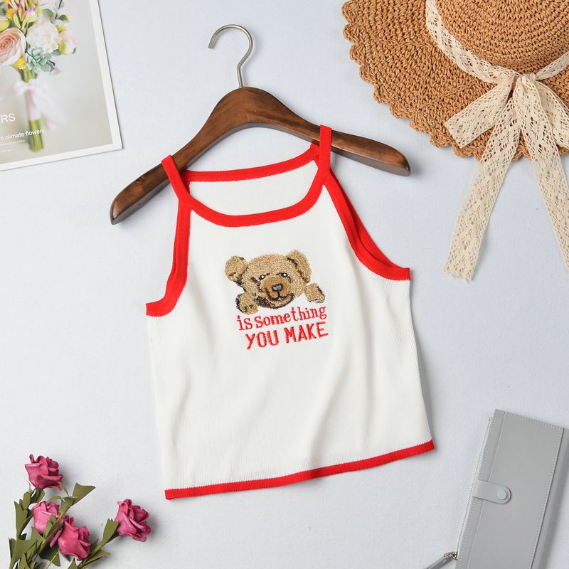 Cute Bear Simple Vest