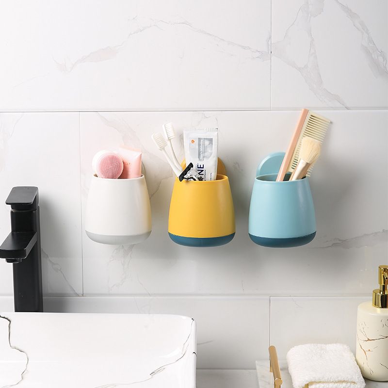 Multifunctional Non-marking Kitchen Bathroom Strong Shelf Toothbrush Tube Storage Basket