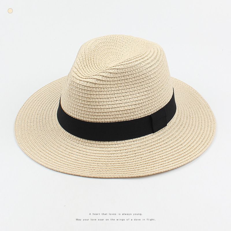 Sombrero De Pescador De Paja De Sombrilla De Protección Solar De Ala Ancha De Moda Al Por Mayor