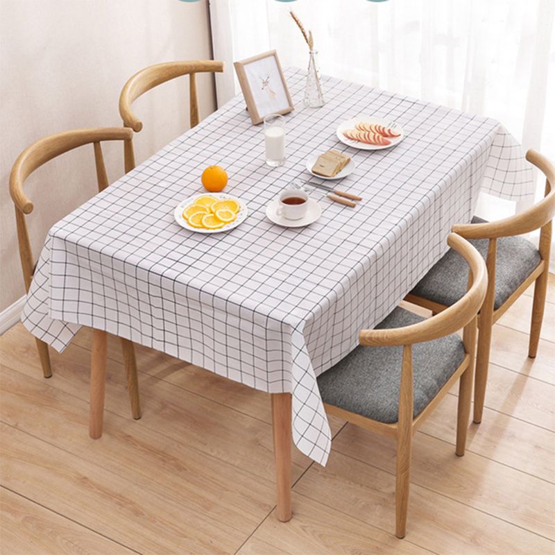 Household Checkered Waterproof Tablecloth