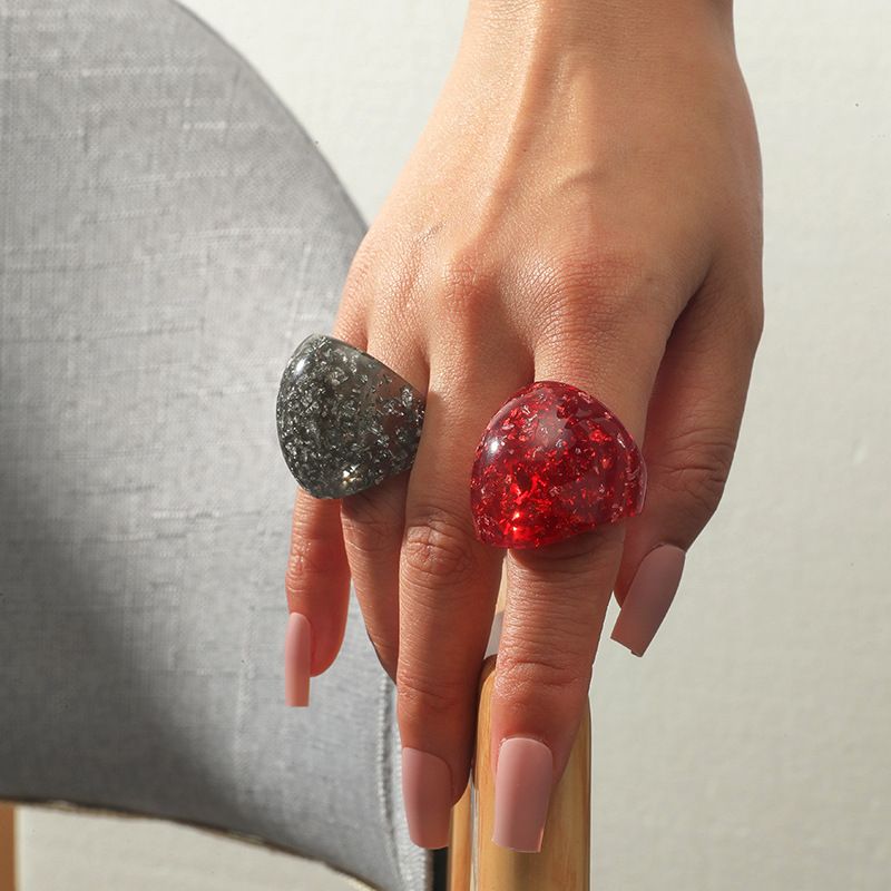 Fashion 2-piece Acrylic Ring Wholesale