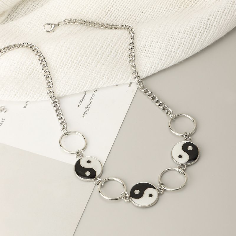 Fashion Geometric Tai Chi Gossip Necklace