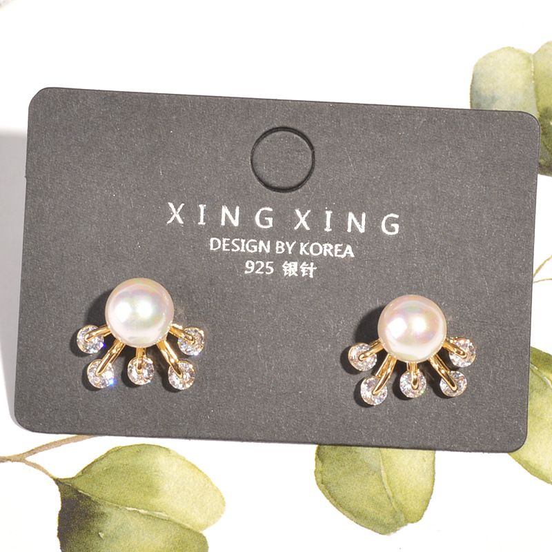 Korea Pearl Alloy Earrings Wholesale