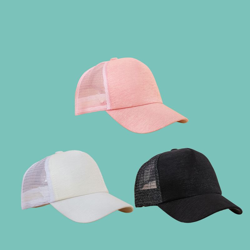 Korean Pink Mesh Cap Baseball Cap