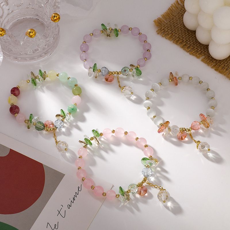 Fashion Color Crystal Beaded Bracelet