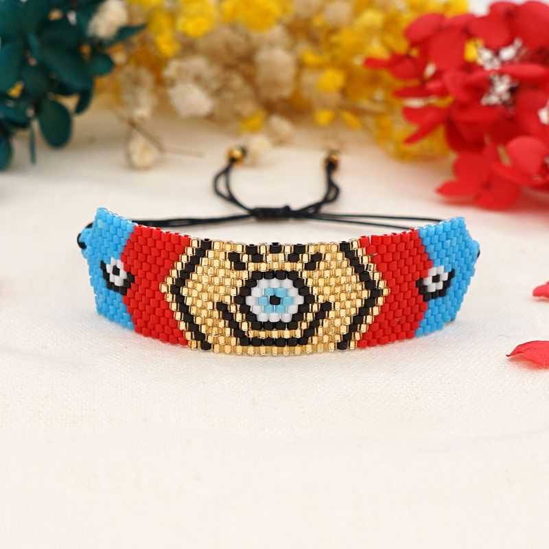 Fashion Contrast Color Geometric Miyuki Beads Bracelet
