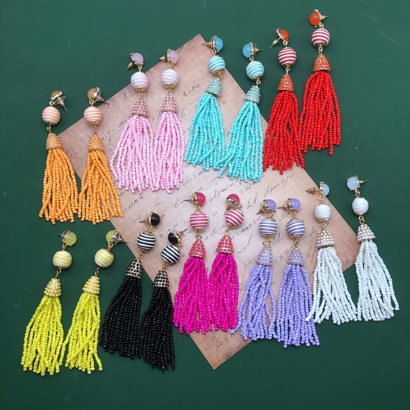 Fashion Miyuki Beads Tassel Earrings Wholesale