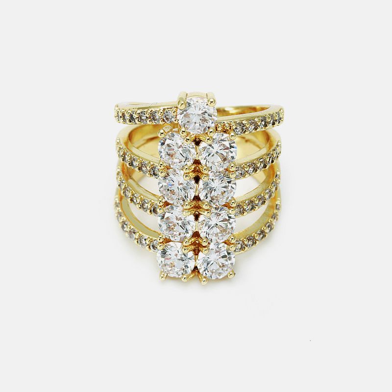 Wholesale Fashion Gold-plated Zircon Ring