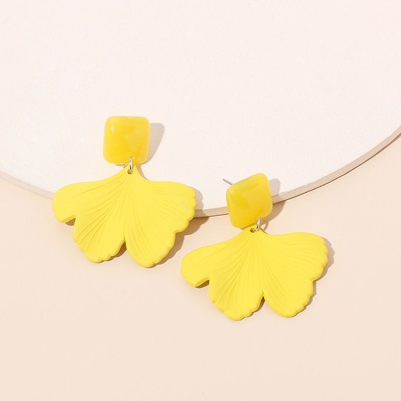 Simple Candy Color Flower Earrings Wholesale