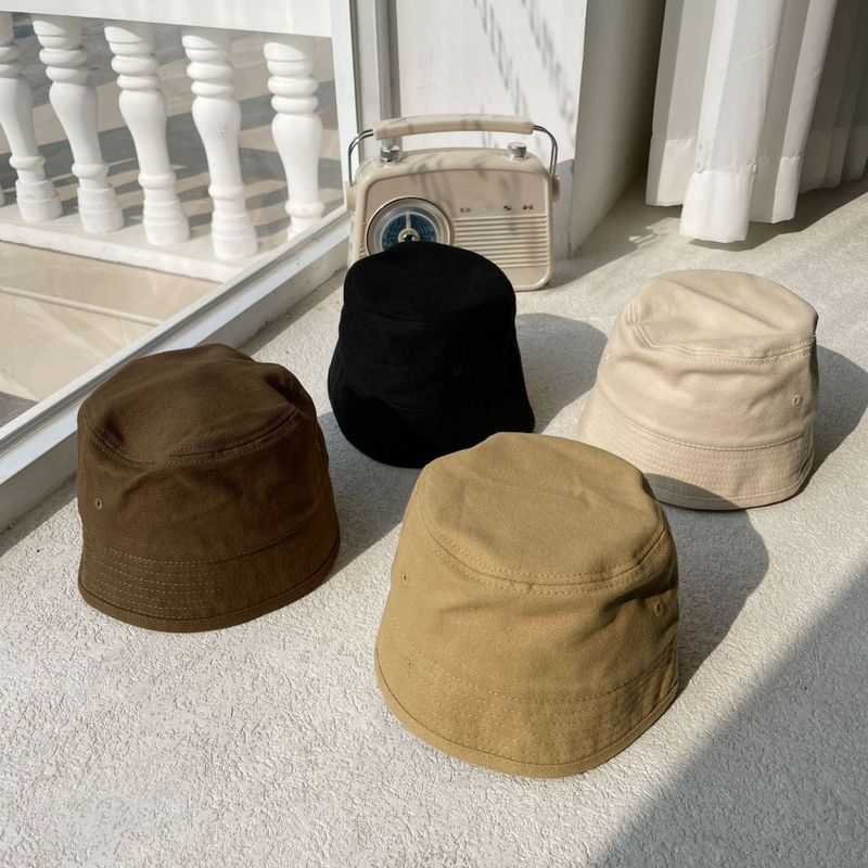 Korean Solid Color Bucket Hat Tide