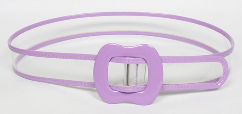 Fashion Plastic Transparent Wide Belt