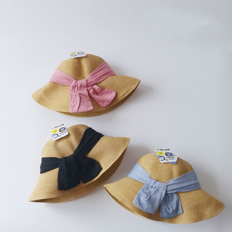 Simple Bow Children's Fisherman Hats