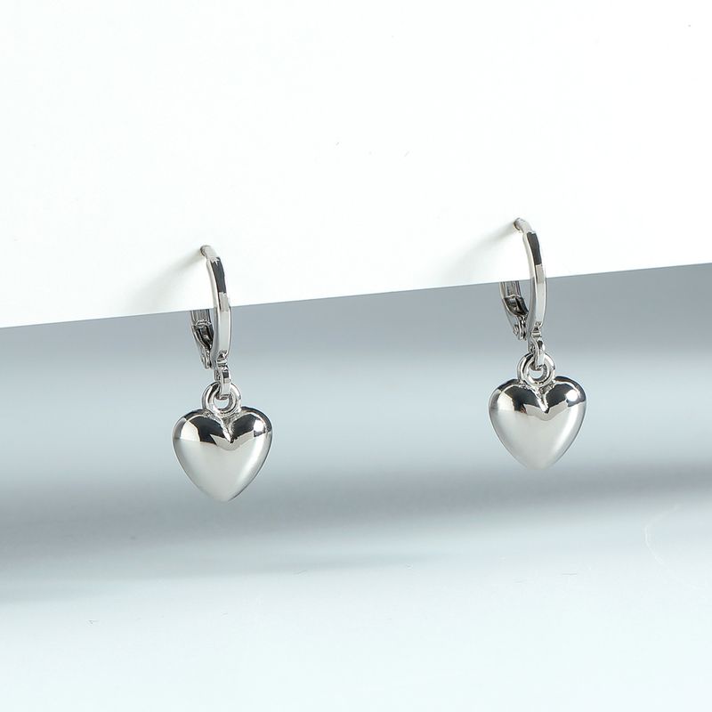 Fashion Geometric Heart-shape Alloy Earrings Wholesale