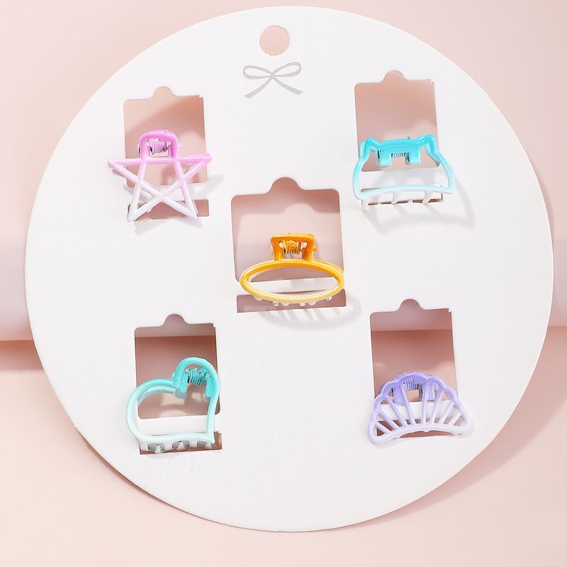 Korean Fashion Style New Alloy Two-color Hair Clip Set