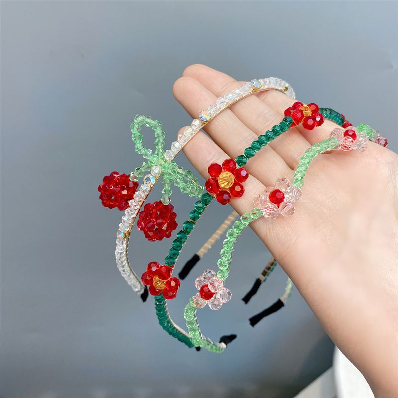 Kristallkirschblumenimitation Des Koreanischen Stils Schlagen Farbe Stirnband Großhandel