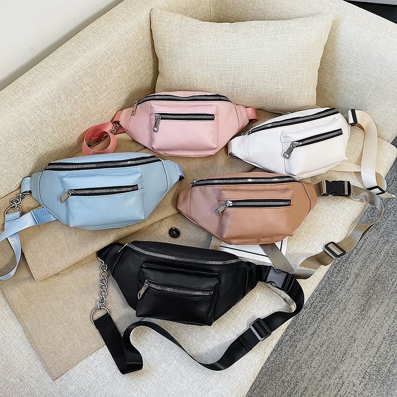 Wins Wanghong Fashion Weds Korean نسخة جديدة من حقيبة السلسلة البسيطة حقيبة الصدر الخارجية عبر حقيبة الهاتف المحمول