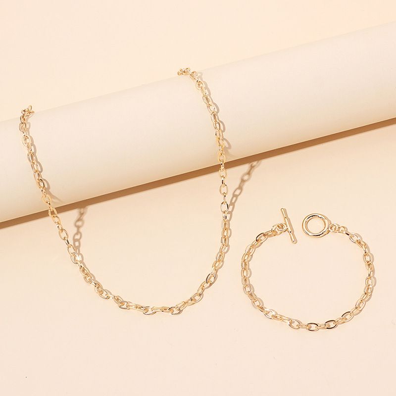Simple Fashion Style New Chain Necklace Bracelet