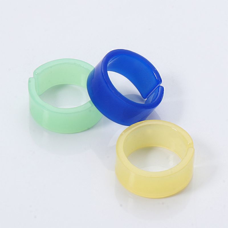 Simple Style Fashion Acrylic Resin Retro Ring Set