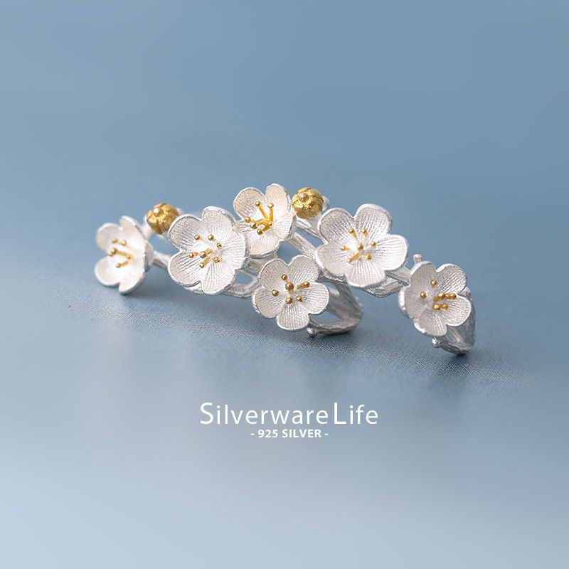 Korean Style Cherry Blossom Earrings