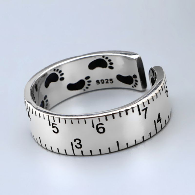 Korean Scale 925 Sterling Silver Opening Ring