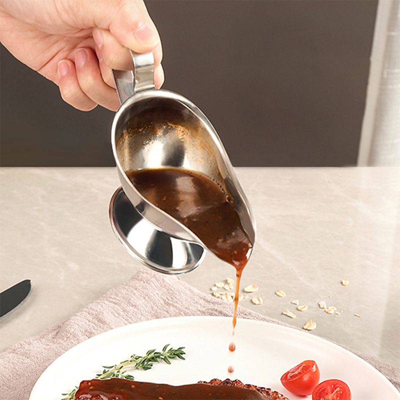 Household Steak Black Pepper Sauce Stainless Steel Plate Wholesale