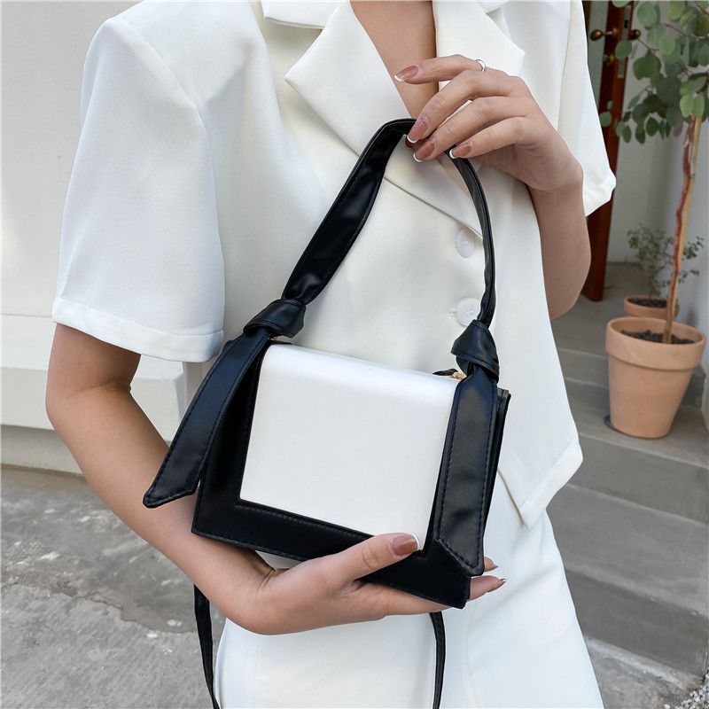 Mode Textur Kontrastfarbe Hasenohren Messenger Handtasche