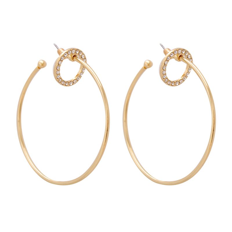 Boucles D&#39;oreilles En Diamant En Alliage De Mode En Gros