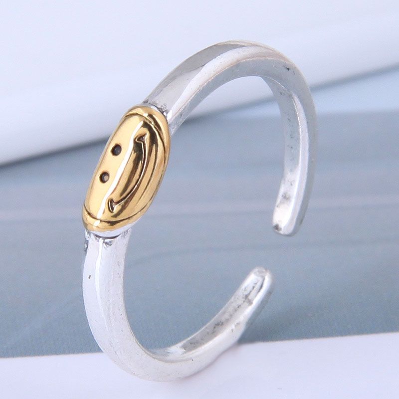 New Style Fashion Simple Sweet Smiley Open Ring