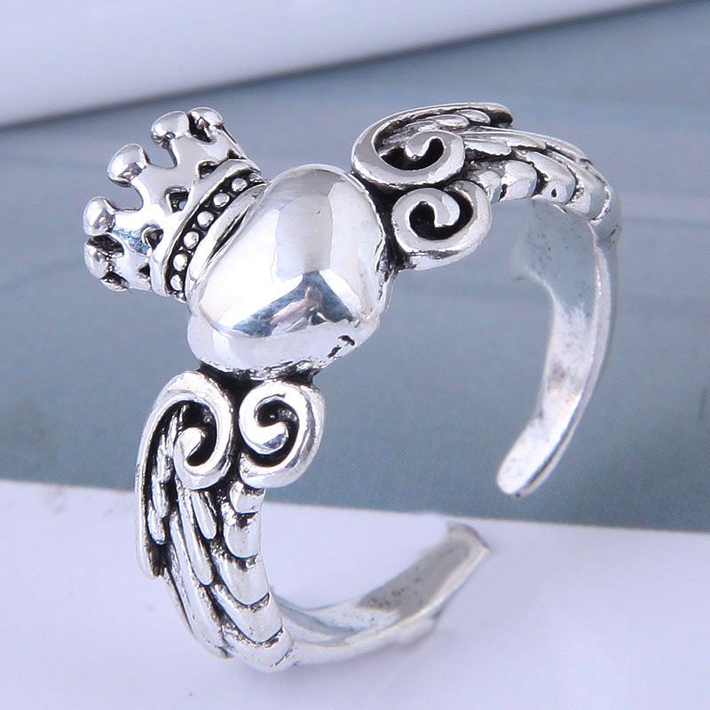 New Style Fashion Simple Retro Angel Love Open Ring