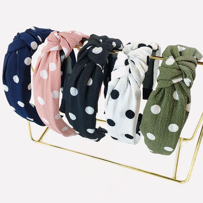 Korean Chiffon Polka Dots Headband Wholesale