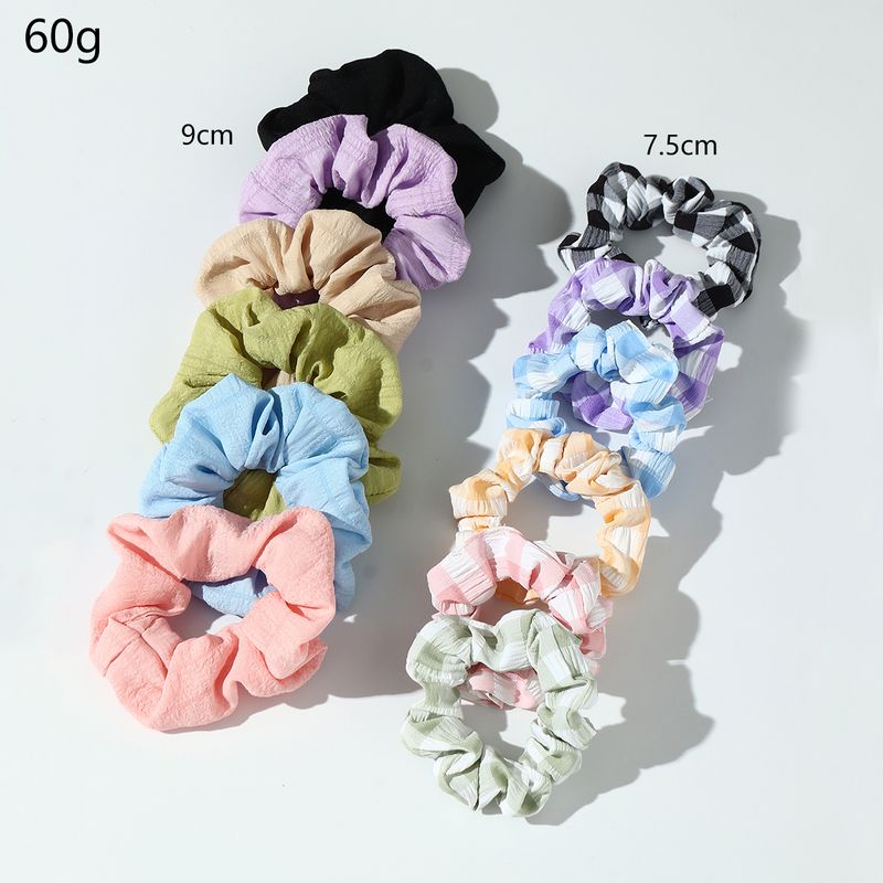 Korean Simple Style Cute Tie Hair Scrunchies Set