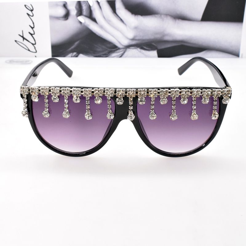 Fashion Diamond Tassel Polarized Sunglasses