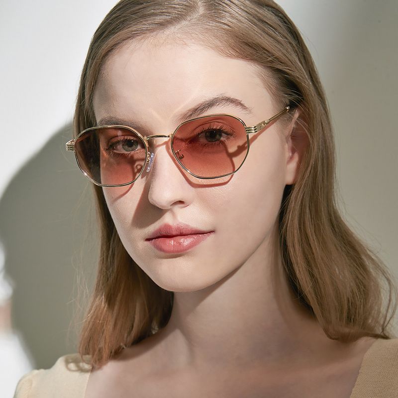Wholesale Fashion Metal Oval Sunglasses