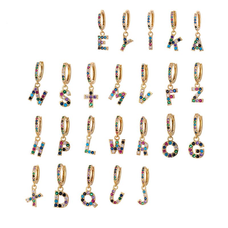 Fashion 26 English Alphabet Earrings