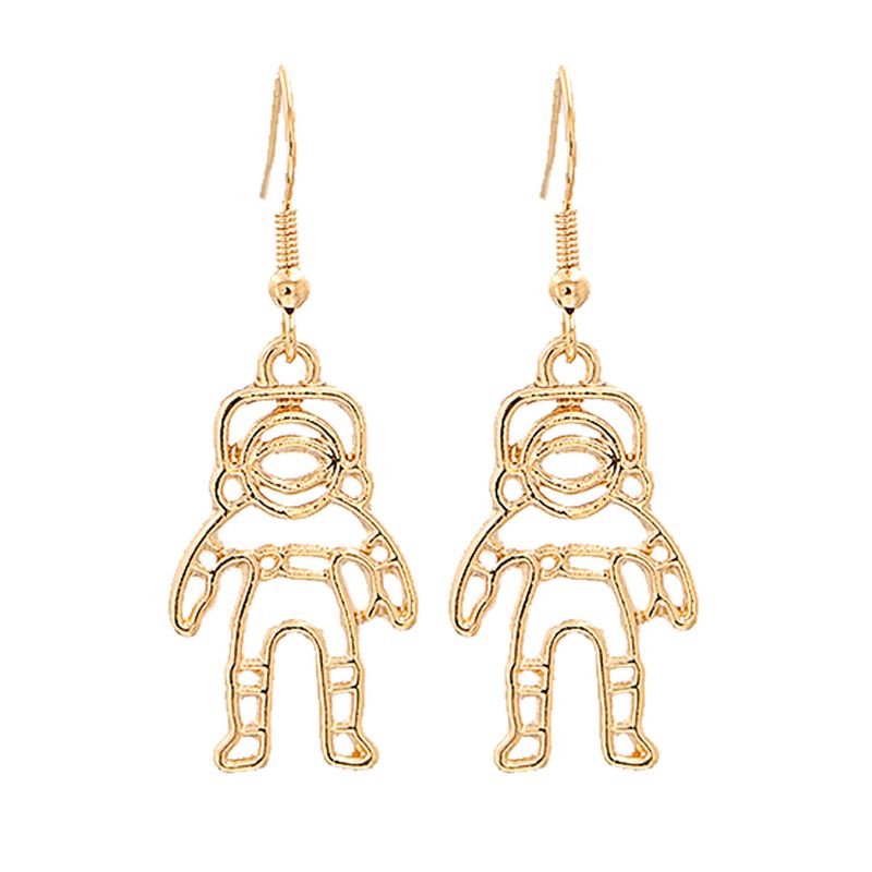 Fashion Creative Astronaut Star Alloy Earrings Wholesale